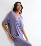 TIMELESS SENSUALITY - Krásna modalová nočná košeľa s čipkou Triumph LILAC 40