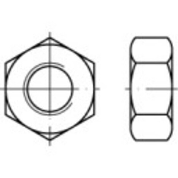 TOOLCRAFT TO-5449905 šesťhranné matice M2 DIN 934 mosaz 1000 ks; TO-5449905