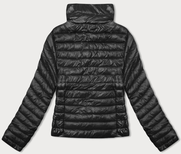 Čierna dámska prešívaná bunda so stojatým golierom J Style (16M9130-392) odstíny černé 46