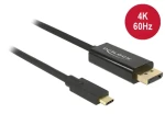 DeLock USB-C - DisplayPort 3M / Kábel / 4K / 60 Hz (85257)