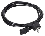 Savio CL-146 čierna / Napájací kábel / Schuko - IEC C13 / 3 m (CL-146)