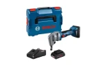 BOSCH GNA 18V-16 E Professional modrá/čierna / Aku nožnice na plech / 18V / 2x ProCORE18V 4,0 Ah / L-BOXX (0601529601)