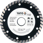 YATO Kotúč diamantový rezný turbo 125x22,2 mm / Rezný kotúč / Hrúbka 2,6 mm / Betón, dlažba, murivo