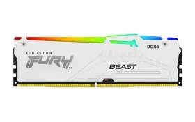 Kingston Fury Beast White RGB 32GB (1x32GB) DDR5 5600MHz EXPO/CL36/DIMM/On-Die ECC/EXPO/XMP/1.25V (KF556C36BWEA-32)