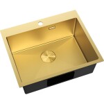 MEXEN - Solix oceľový drez 1-bowl 600 x 500 mm, zlatá HC 6408601000-55HC