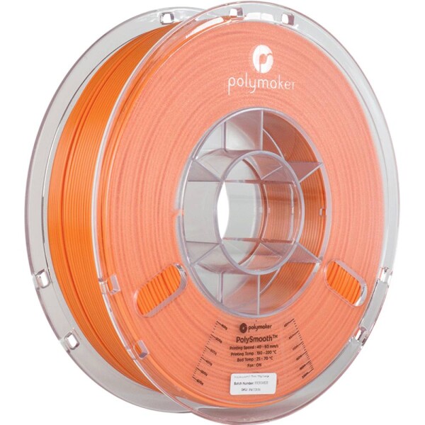 Polymaker PJ01008 PolySmooth vlákno pre 3D tlačiarne PVB Leštiteľný 1.75 mm 750 g oranžová 1 ks; PJ01008