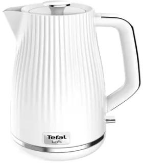 Tefal Loft KO250130 biela / Rýchlovarná kanvica / 2400W / 1.7 l / plast / otočný konektor 360 ° (KO2501)
