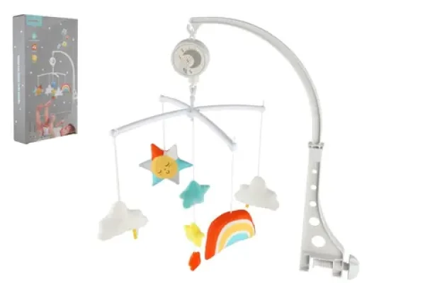 TEDDIES Kolotoč NAD postieľku s hracím strojčekom