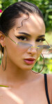 Sexy rimless lightly tinted summer glasses Einheitsgroesse