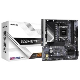 ASRock B650M-HDV/M.2 Základná doska Socket AMD AM5 Tvarový faktor Micro-ATX Čipová sada základnej dosky AMD® B650; 90-MXBLA0-A0UAYZ