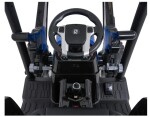 Mamido Detský elektrický traktor MEGA D68 24V s prívesom modrý