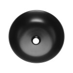 INVENA - Umývadlo na dosku DOKOS 39,5 cm, čierna pololesk CE-19-005-C