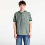 Tričko LACOSTE Short Sleeved Ribbed Collar Shirt Green/ Sinople 4