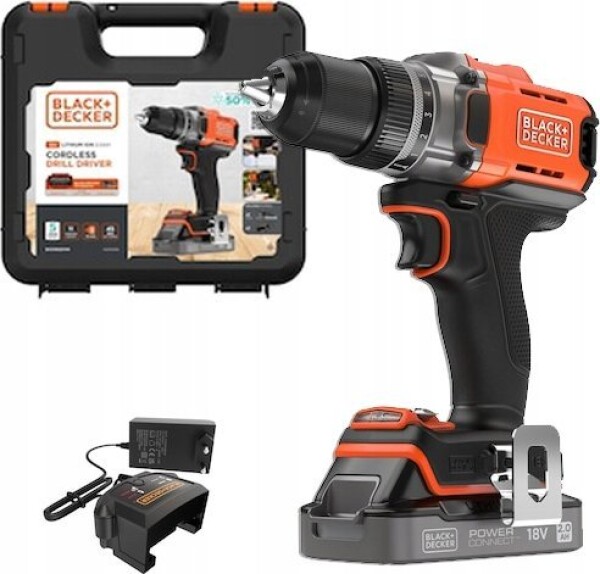 Amewi Black&Decker Akku-Bohrschrauber 18V 2Ah. 2G. Kof BCD382D1XK