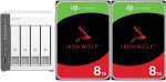 Qnap TS-433-4G + 2x Seagate IronWolf 8TB (ST8000VN004)