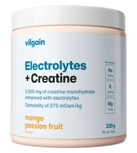 Vilgain Elektrolyty + Kreatín – mango & passion fruit 330 g