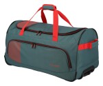 Cestovná taška na kolieskach Travelite Basics Fresh Wheeled duffle L Green/orange