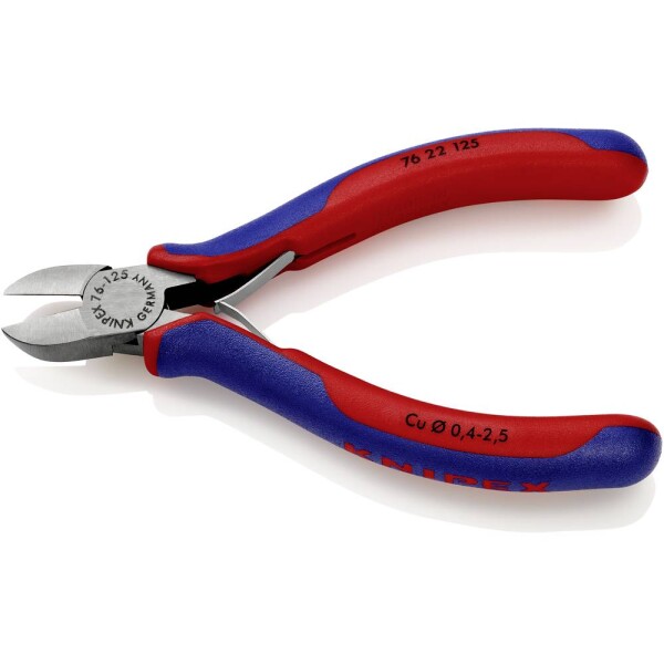 Knipex 76 22 125 76 22 125 pre elektroniku a jemnú mechaniku bočné štiepacie kliešte bez fazety 125 mm