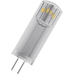 OSRAM HOMELIGHTING 4058075450011 LED En.trieda 2021 F (A - G) G4 špeciálny tvar 1.8 W = 20 W teplá biela (Ø x d) 14 mm x 36 mm 3 ks; 4058075450011