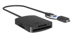 Icy Box IB-CR302-CU3 čierna / Externá čítačka pamäťových kariet / 4v1 / USB-A USB-C 3.2 Gen 1 (IB-CR302-CU3)