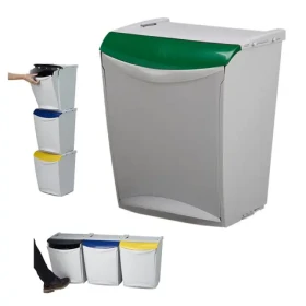 Denox Ekosystem zelený / Odpadkový kôš / Triedený odpad - sklo / 25 l / plast (24300.553)