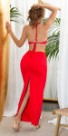 Sexy Koucla Maxi Skirt with Ring detail red L