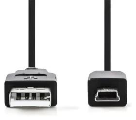 Nedis CCGB60300BK20 čierna / USB kábel / A Zástrčka - Mini 5-Pin Zástrčka / 2 m (CCGB60300BK20)