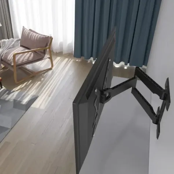 HAMA Ultraslim čierna / Nástenný držiak TV / pohyblivý / predĺžený / VESA 400x400 / 32-65" / 50 kg