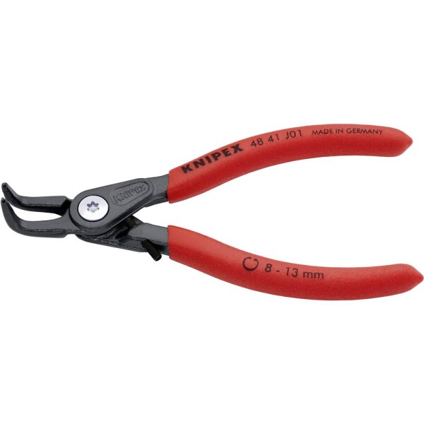 Knipex 48 41 J01 kliešte na poistné krúžky Vhodné pre vnútorné krúžky 8-13 mm Tvar hrotu zahnutý o 90°; 48 41 J01