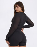 Organic Basics Active Mesh Long Sleeve Tee Black XS