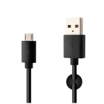 FIXED Dátový a nabíjací kábel s konektorom MicroUSB čierna / 2.4A / držiak a sťahovací pásik v balení (FIXD-UM-BK)
