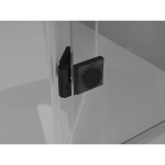 MEXEN/S - Lunar-F skladacie sprchové dvere pravé 80, transparent, čierna 836-080-000-70-00-P