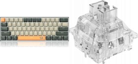 Redragon Redragon K606 Lakshmi Red switch (K606-OG&GY&BK) + A113 HP2 Panda Keycaps (A113 HP2)