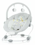 CHIPOLINO Dojčenské lehátko vibrujúce Siesta Grey / od 0 - 6 mesiacov / do 9 kg (146531)