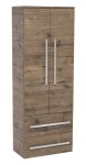 Kúpeľňová skrinka vysoká SAT Cube Way 60x163x33 cm dub wellington CUBE3CHV60DW CUBE3CHV60DW