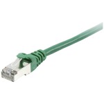 Equip 605546 RJ45 sieťové káble, prepojovacie káble CAT 6 S/FTP 10.00 m zelená pozlátené kontakty 1 ks; 605546