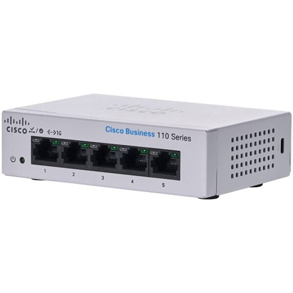 Cisco CISCO CBS110 Unmanaged 5-port GE Desktop sieťový switch; CBS110-5T-D-EU
