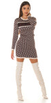 Sexy Designer Look Knit dress Mon Amour KHAKI Einheitsgroesse