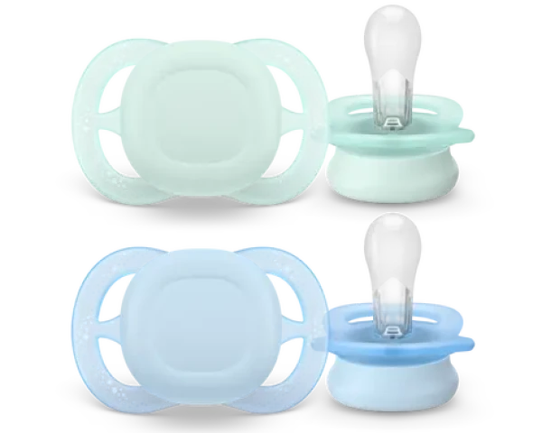 Philips Avent Ultra Štart SCF075/12 modrá, zelená / Cumlík / 0-2 mesiace / 2 ks