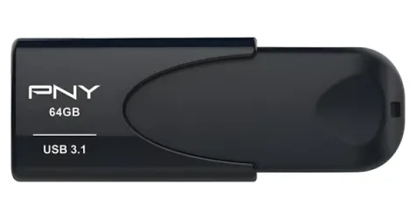 PNY Attaché 4 64GB čierna / Flash disk / USB 3.2 Gen 1 / čítanie 80 MB/s / zápis 20 MB/s (FD64GATT431KK-EF)