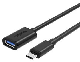 Unitek Y-C476BK čierna / USB redukcia / USB-C na USB-A / USB 3.2 Gen 1 / 0,2 m (Y-C476BK)