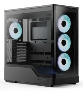 AeroCool P500A-BK-v1 čierna / Skriňa / Midi Tower / ATX / temperované sklo / ARGB / bez zdroja (ACCM-PN08143.11)