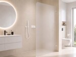 CERANO - Sprchová zástena Walk-in Orbis - Pravá - 8 mm - biela matná, mliečne sklo - 70x200 CER-999916