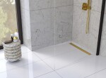 Laveo - Basso - sprchový žľab 60 cm, zlato COB_G60D