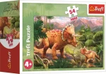 Trefl Puzzle Úžasní dinosaury: Triceratops s mláďaťom