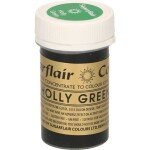 Gélová farba holly green 25 g - Sugarflair - Sugarflair