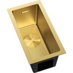 MEXEN - Trixo oceľový drez 1-bowl 230 x 440 mm, zlatá 6411221000-55