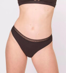 Dámske nohavičky GO Ribbed R Tai C2P - BLACK - black 0004 - SLOGGI BLACK M