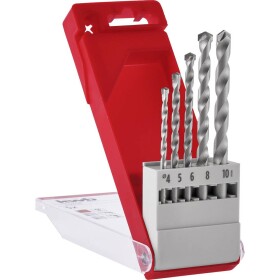 Kwb 37500 sada špirálových vrtákov do kameňa 4 mm, 5 mm, 6 mm, 8 mm, 10 mm 1 sada; 37500