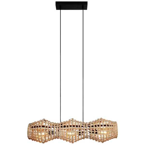 ECO-Light CAPELLA 9520 S3 RT závesné svietidlo E27 Rattan, prírodná; 9520 S3 RT